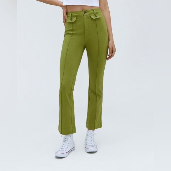 Everlane The Work It Pant in Moss Green Size 4 New - Picture 1 of 10